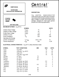 Click here to download CMST2222 Datasheet