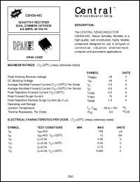 Click here to download CSHD6-40 Datasheet