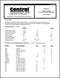 Click here to download CMXT2222A Datasheet