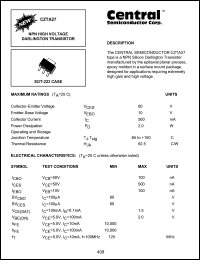 Click here to download CZTA27 Datasheet