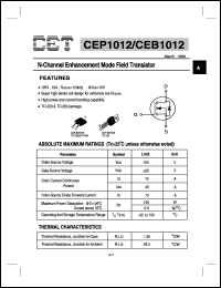 Click here to download CEP1012 Datasheet
