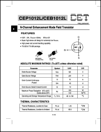 Click here to download CEB1012L Datasheet