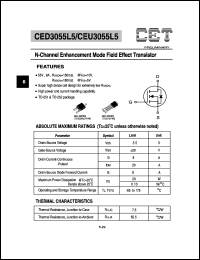 Click here to download CED3055L5 Datasheet