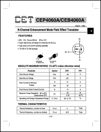 Click here to download CEP4060A Datasheet