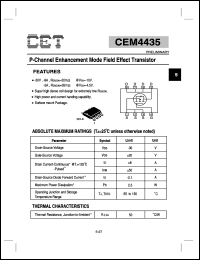Click here to download CEM4435 Datasheet