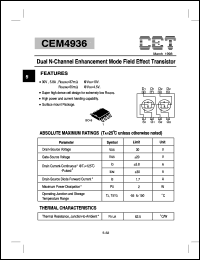 Click here to download CEM4936 Datasheet