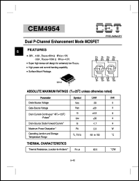 Click here to download CEM4954 Datasheet
