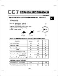 Click here to download CEP6060LR Datasheet