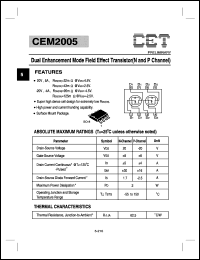 Click here to download CEM2005 Datasheet
