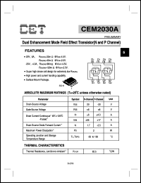 Click here to download CEM2030A Datasheet