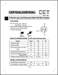 Click here to download CEP703AL Datasheet