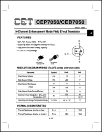 Click here to download CEP7050 Datasheet