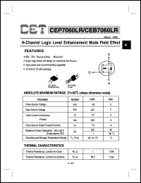 Click here to download CEB7060LR Datasheet