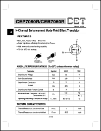Click here to download CEB7060R Datasheet
