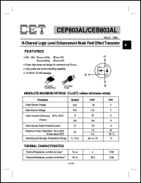 Click here to download CEB803AL Datasheet