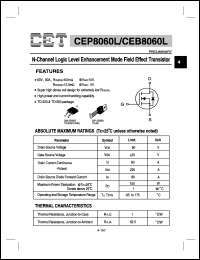 Click here to download CEB8060L Datasheet