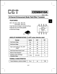 Click here to download CEM8410A Datasheet