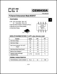 Click here to download CEM9430A Datasheet