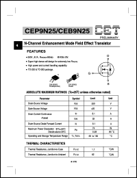 Click here to download CEB9N25 Datasheet