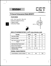 Click here to download BSS84 Datasheet
