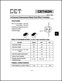 Click here to download CET453N Datasheet