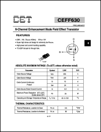Click here to download CEFF630 Datasheet