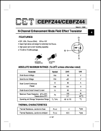 Click here to download CEBFZ44 Datasheet
