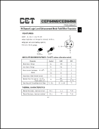 Click here to download CEB04N6 Datasheet