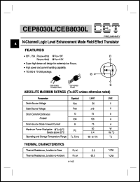 Click here to download CEB8030 Datasheet