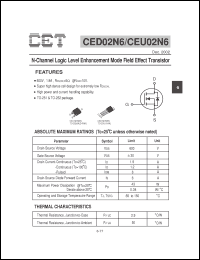 Click here to download CED02N6 Datasheet