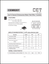 Click here to download CEM8207 Datasheet