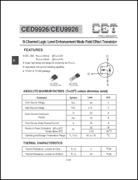 Click here to download CEU9926 Datasheet