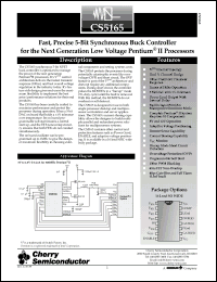 Click here to download CS5165GDW16 Datasheet