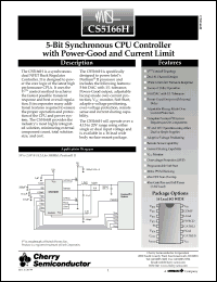 Click here to download CS5166HGDWR16 Datasheet