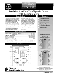 Click here to download CS8190EDWFR20 Datasheet