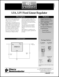 Click here to download CS52015-3GT3 Datasheet