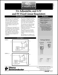 Click here to download CS5205-5GT3 Datasheet