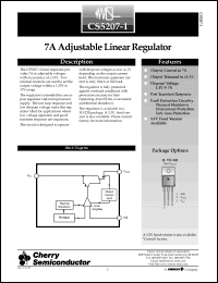 Click here to download CS5207-1GT3 Datasheet