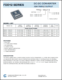 Click here to download FDD12-0512T4 Datasheet