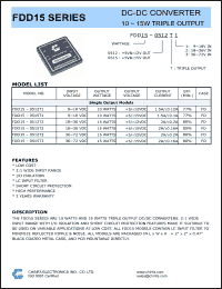Click here to download FDD15-0512T2 Datasheet