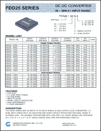 Click here to download FDD25-03S1 Datasheet