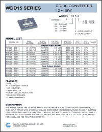 Click here to download WDD15-03S4 Datasheet