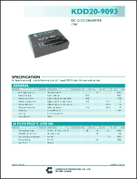 Click here to download KDD20-9093 Datasheet