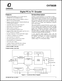 Click here to download CH7003B-V Datasheet