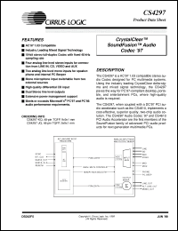 Click here to download CS4297-KQ Datasheet