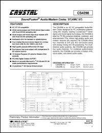 Click here to download CS4298-KQ Datasheet