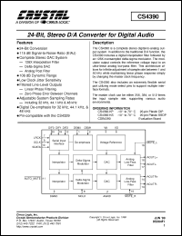 Click here to download CS4390-KS Datasheet