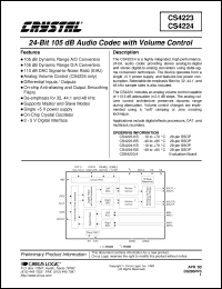 Click here to download CS4224-BS Datasheet