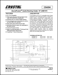 Click here to download CS4294 Datasheet