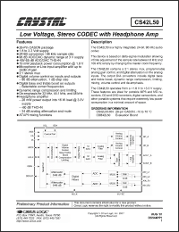 Click here to download CS42L50 Datasheet